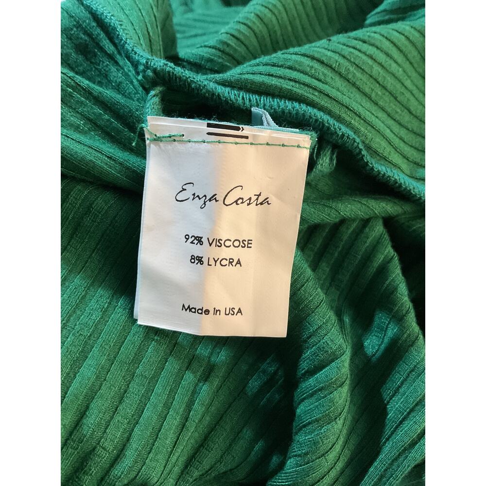 Enza Costa A Coste Green Viscose Wrap Dress Size S - Picture 6 of 6